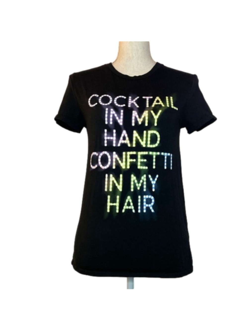 BLACK GRAPHIC T-SHIRT